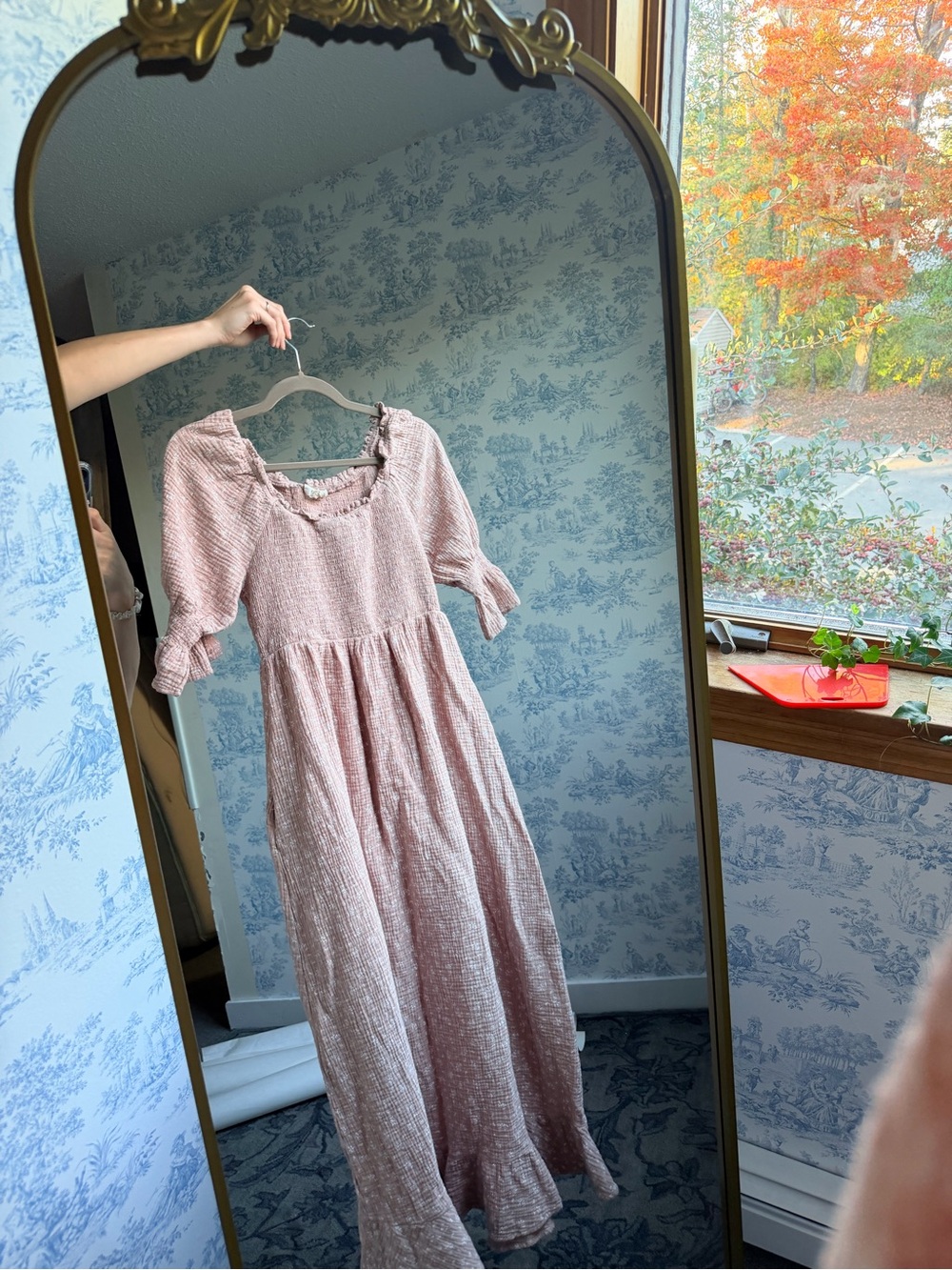 Worth collective sienna rose foliage Sleeve Dress